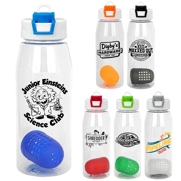 Two Tone Pop Up 32 oz. Bottle with Floating Infuser... from ASI 30208 A P Specialties / AP Specialties