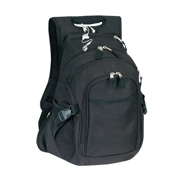 600D polyester Deluxe Computer Backpack w/ Padded Back Panel and 2... from ASI 41511 Brainchild USA Inc / BrainChild Gift Club