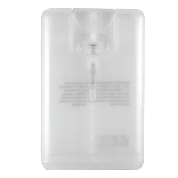 Credit card shaped spray bottle filled with 20 ml of citrus... from ASI 62660 Innovation Line