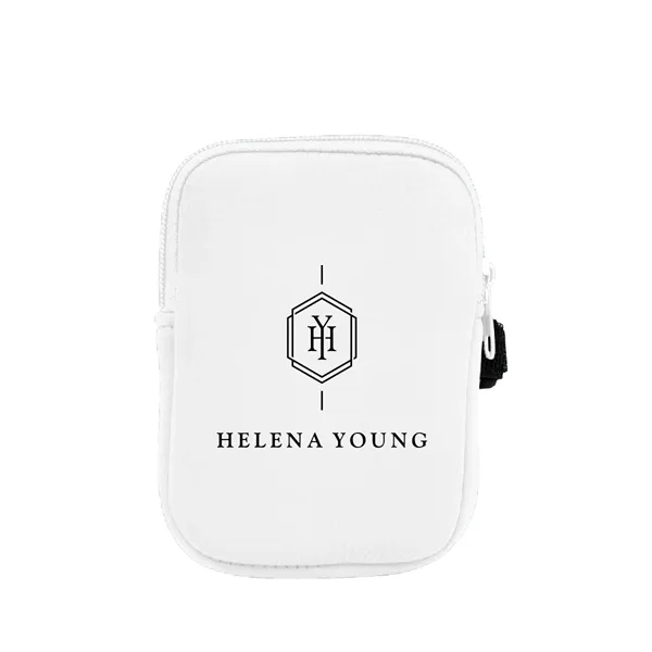 3mm neoprene water bottle pouch with zipper closure, hook and loop... from ASI 61125 Hit Promotional Products / Hit®