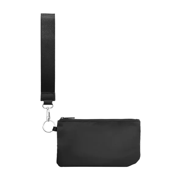 rPET wristlet pouch with zippered main compartment and O-ring attachment.... from ASI 61125 Hit Promotional Products / Hit®