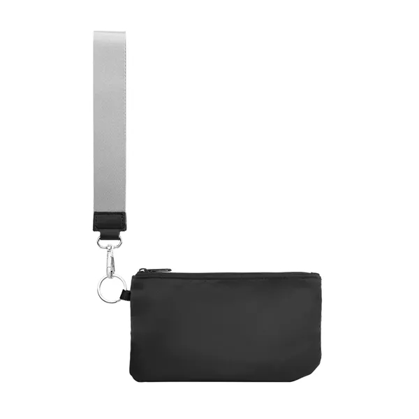 rPET wristlet pouch with zippered main compartment and O-ring attachment.... from ASI 61125 Hit Promotional Products / Hit®