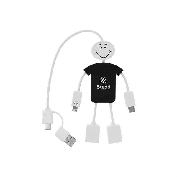 Techmate 3-In-1 Charging Cable & USB Hub 2.0... from ASI 61125 Hit Promotional Products / Hit®