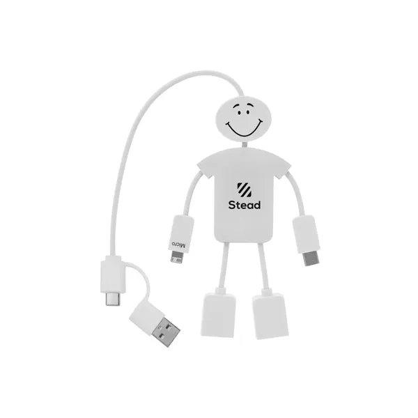 Techmate 3-In-1 Charging Cable & USB Hub 2.0... from ASI 61125 Hit Promotional Products / Hit®