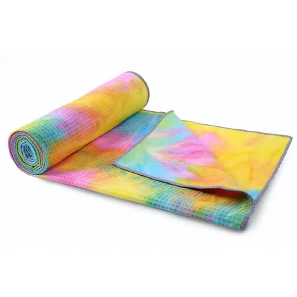 Full color waffle yoga mat towel plus full color digital printing... from ASI 37218 Athena Promo (tm)