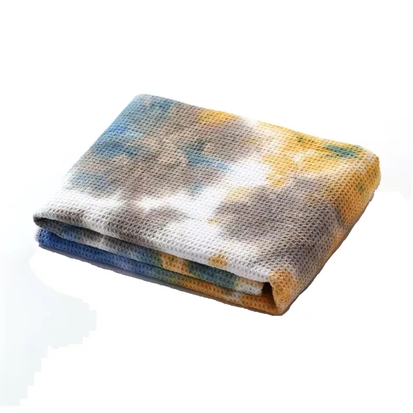 Full color waffle yoga mat towel plus full color digital printing... from ASI 37218 Athena Promo (tm)
