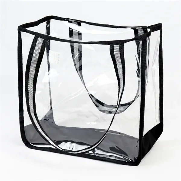 Clear Grocery Tote. Material: 25C TPU, 600D Polyester Eco Friendly, Recyclable,... from ASI 36558 Aprons, Etc.