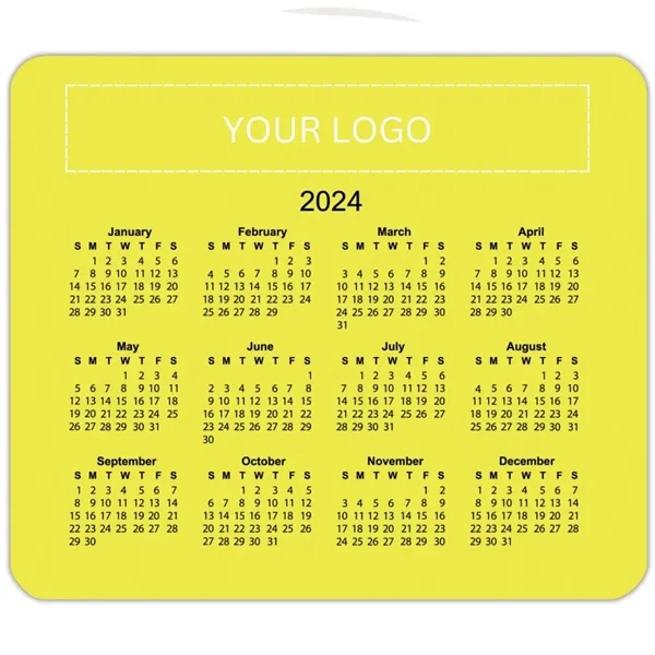 Calendar mouse pad plus 1 color silkscreen 1 location... from ASI 37218 Athena Promo (tm)