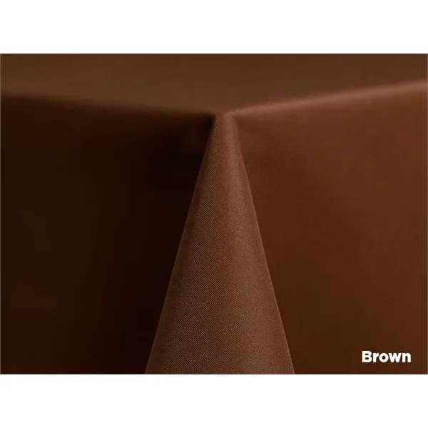 132" blank polyester trade show table covers for round or rectangular... from ASI 36558 Aprons, Etc.