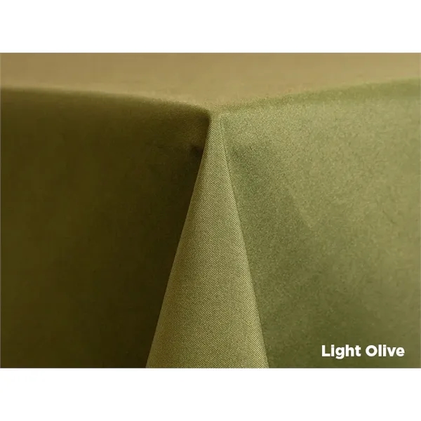 132" blank polyester trade show table covers for round or rectangular... from ASI 36558 Aprons, Etc.