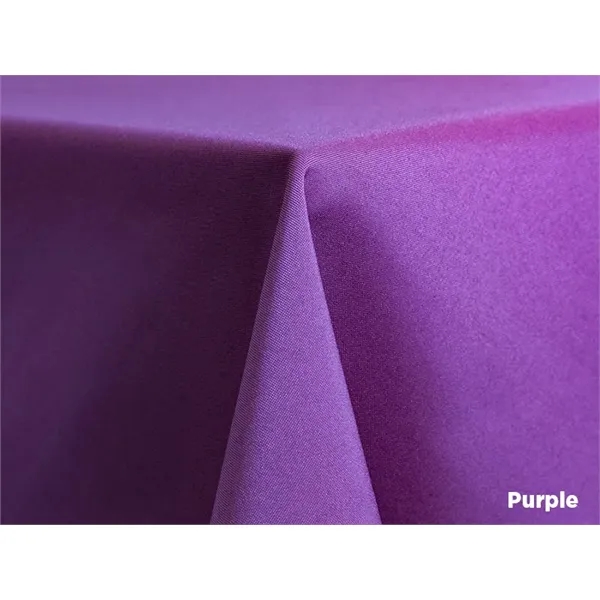 132" blank polyester trade show table covers for round or rectangular... from ASI 36558 Aprons, Etc.