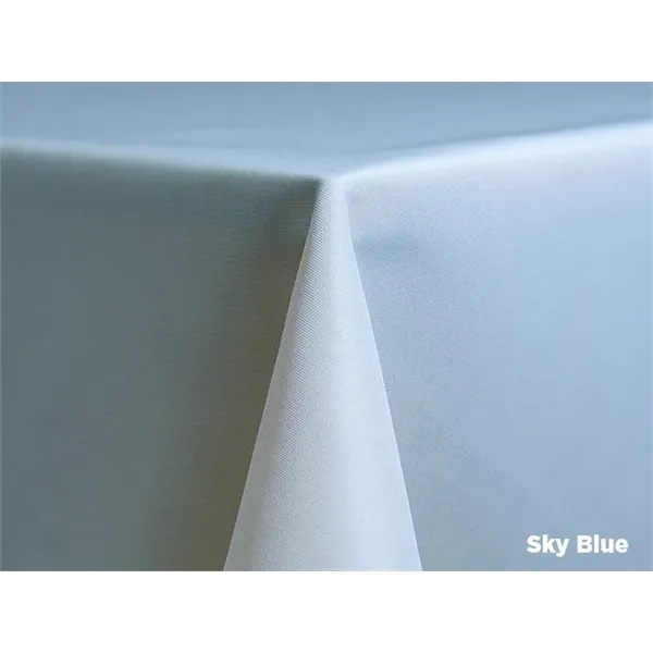 132" blank polyester trade show table covers for round or rectangular... from ASI 36558 Aprons, Etc.