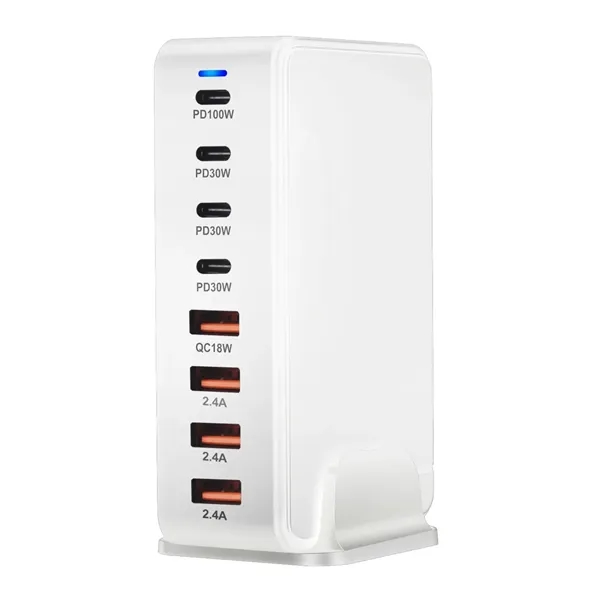 8-Port USB speed charge station - 240 W plus laser engraving... from ASI 37218 Athena Promo (tm)