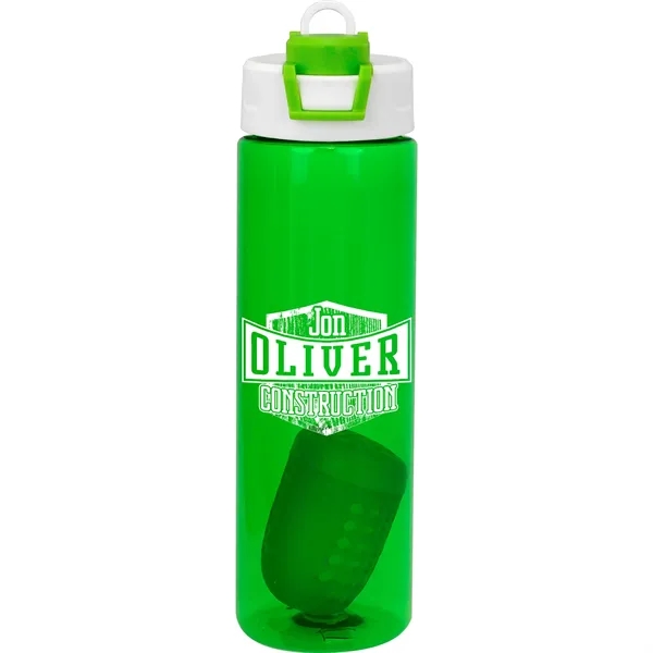Two Tone Pop Up 24 oz. Colorful Bottle with Floating Infuser... from ASI 30208 A P Specialties / AP Specialties