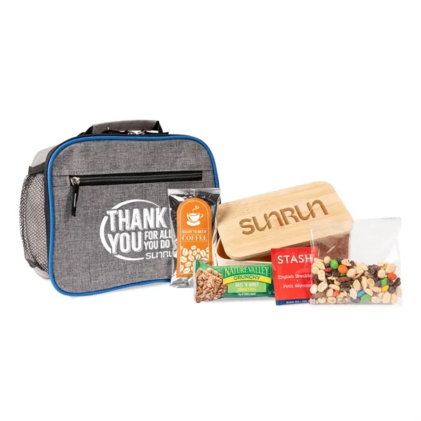 Lunch cooler bag with lunch box filled with snacks... from ASI 44900 NC Custom (CI/Lanco) / Lanco