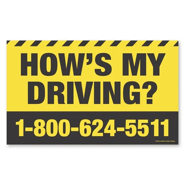 7 1/8" x 11 3/4" rectangle shaped car sign magnets with... from ASI 68507 The Magnet Group / Magnet LLC™