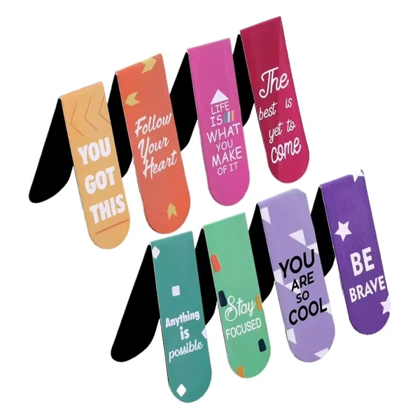 Foldable paper clip magnetic bookmark plus full color heat transfer on... from ASI 37218 Athena Promo (tm)