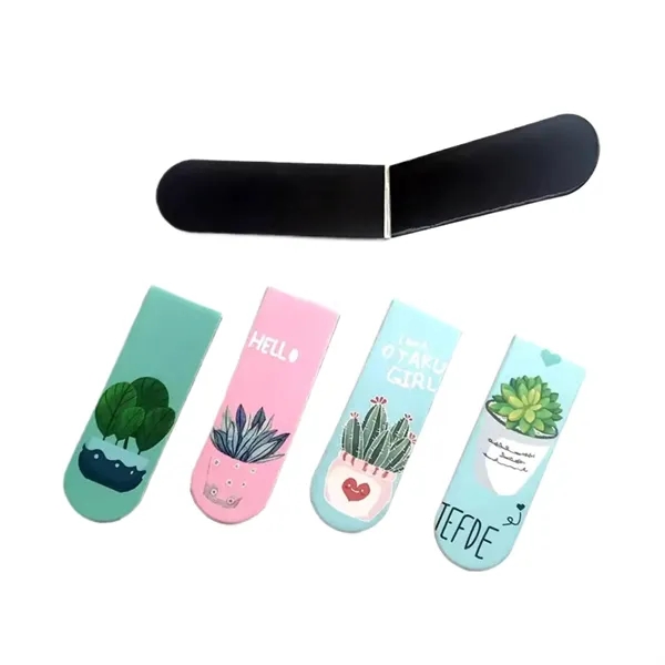 Foldable paper clip magnetic bookmark plus full color heat transfer on... from ASI 37218 Athena Promo (tm)