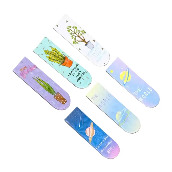Foldable paper clip magnetic bookmark plus full color heat transfer on... from ASI 37218 Athena Promo (tm)