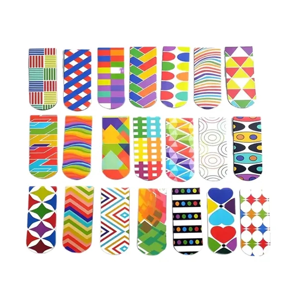 Foldable paper clip magnetic bookmark plus full color heat transfer on... from ASI 37218 Athena Promo (tm)