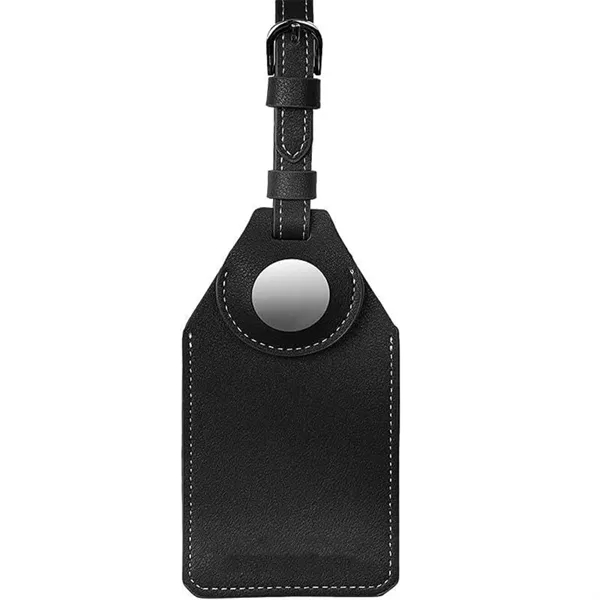 Faux vegan leather luggage tag with AirTag pocket.... from ASI 39552 BEL Promo
