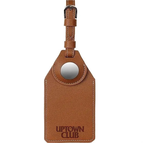 Faux vegan leather luggage tag with AirTag pocket.... from ASI 39552 BEL Promo