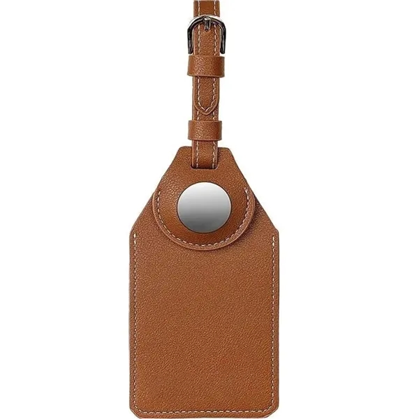 Faux vegan leather luggage tag with AirTag pocket.... from ASI 39552 BEL Promo