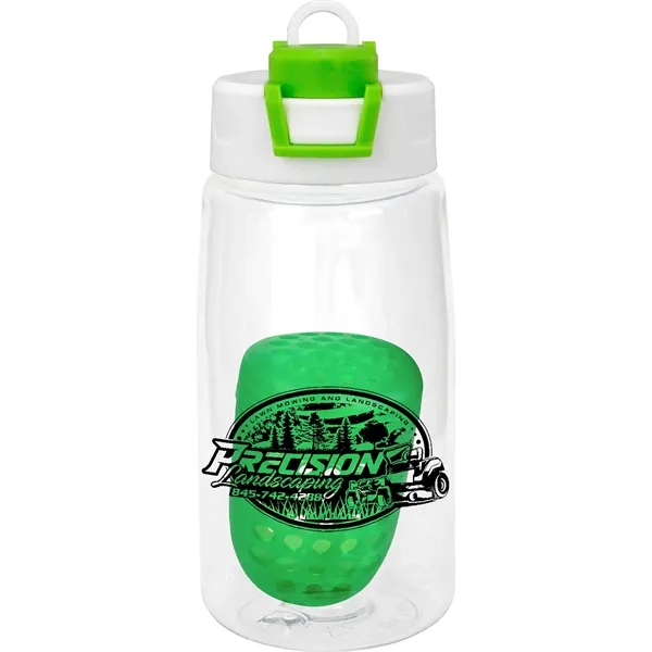 Two Tone Pop Up 18 oz. Recycled Bottle with Floating Infuser... from ASI 30208 A P Specialties / AP Specialties