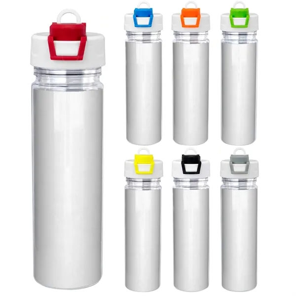 TWO TONE POP UP 18 OZ. FULL COLOR INSERT BOTTLE... from ASI 30208 A P Specialties / AP Specialties