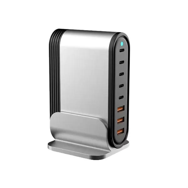 8-Port USB flash charge station - 200 W plus laser engraving... from ASI 37218 Athena Promo (tm)