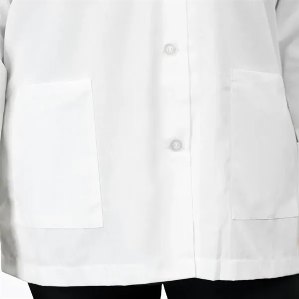 Unisex smock that features 2 lower patch pockets, 4 color-matched buttons... from ASI 36558 Aprons, Etc.