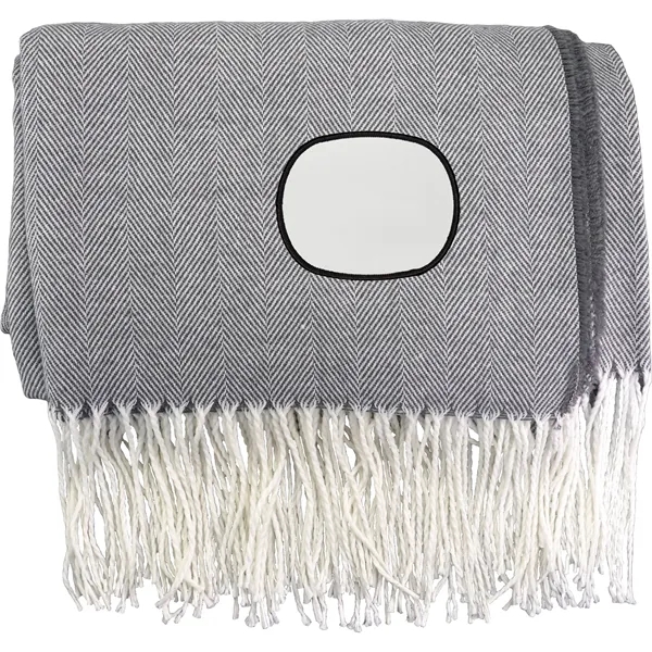 Fringed Emblem Throw Blanket... from ASI 30208 A P Specialties / AP Specialties