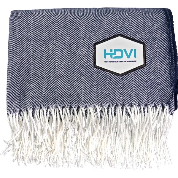 Fringed Emblem Throw Blanket... from ASI 30208 A P Specialties / AP Specialties