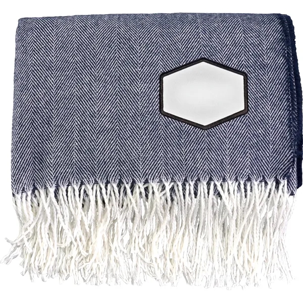 Fringed Emblem Throw Blanket... from ASI 30208 A P Specialties / AP Specialties