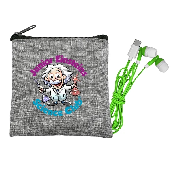 Recycled Type C Colorful Earbud Set... from ASI 30208 A P Specialties / AP Specialties