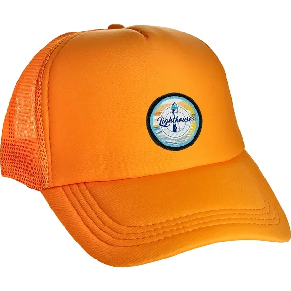 Colorful Foam Embroidered Emblem Trucker Hat... from ASI 30208 A P Specialties / AP Specialties