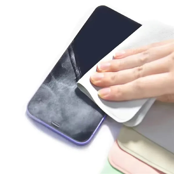 Gleam microfiber cleaning cloth plus debossed on 1 location plus standard... from ASI 37218 Athena Promo (tm)