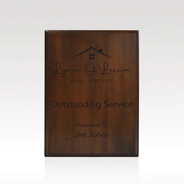 This solid acacia wood plaque, with beveled edges, has ample room... from ASI 93986 Visions/Awardcraft