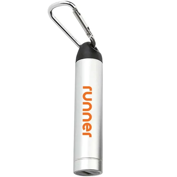 2200 mAh aluminum power bank with carabiner.... from ASI 39552 BEL Promo