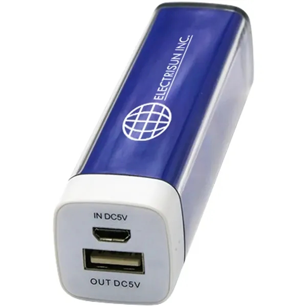 2200 mAh UL certified translucent power bank.... from ASI 39552 BEL Promo