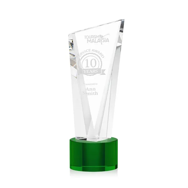 The Optical Crystal Plymouth Award features a beautiful slanted top and... from ASI 84592 St Regis Group / St Regis
