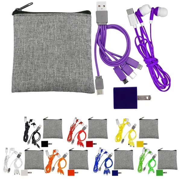 Recycled Colorful Type C Tech Set... from ASI 30208 A P Specialties / AP Specialties