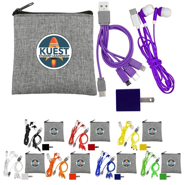 Recycled Colorful Type C Tech Set... from ASI 30208 A P Specialties / AP Specialties