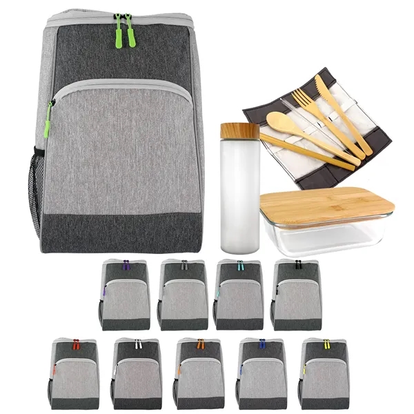 BAY COOLER BACKPACK GLASS LUNCH SET... from ASI 30208 A P Specialties / AP Specialties