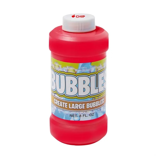 8 ounce container of bubbles and wand with imprinted cap.... from ASI 63549 Jornik Manufacturing Corp / Jornik