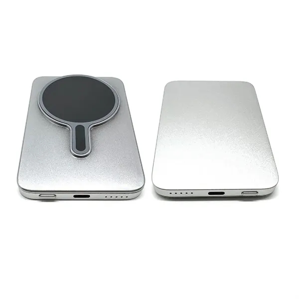 15W MagSafe magnetic wireless power bank plus 1 color silkscreen imprint... from ASI 37218 Athena Promo (tm)