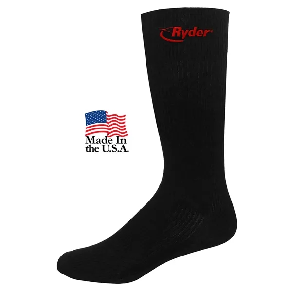 Men's dress socks made of nylon and spandex; made in the... from ASI 90160 Suntex Industries