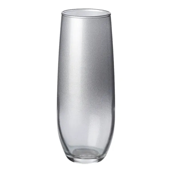 9 oz. stemless champagne glass with silver gradient finish.... from ASI 39552 BEL Promo