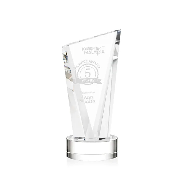 The Optical Crystal Plymouth Award features a beautiful slanted top and... from ASI 84592 St Regis Group / St Regis