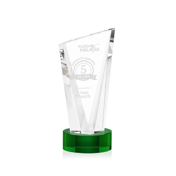 The Optical Crystal Plymouth Award features a beautiful slanted top and... from ASI 84592 St Regis Group / St Regis